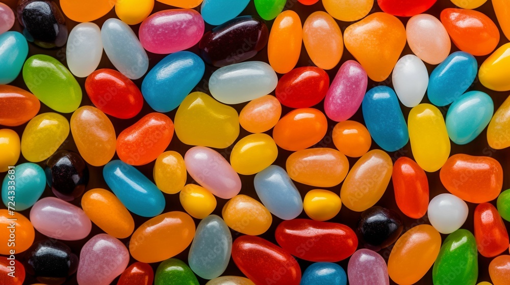 Image of vibrant and delicious jelly beans. Image of vibrant and delicious jelly beans.