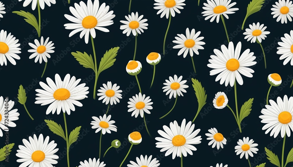 Chamomile Flowers in Toned Image for Graphic Design Chamomile Flowers in Toned Image for Graphic Design