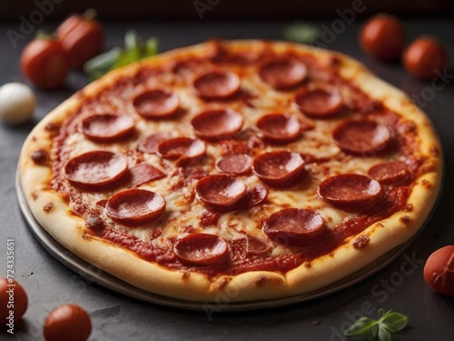 Wallpaper Mural a crispy and delicious pepperoni pizza Torontodigital.ca