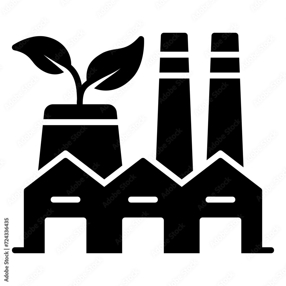 Eco plant icon with sprouts on it Eco plant icon with sprouts on it