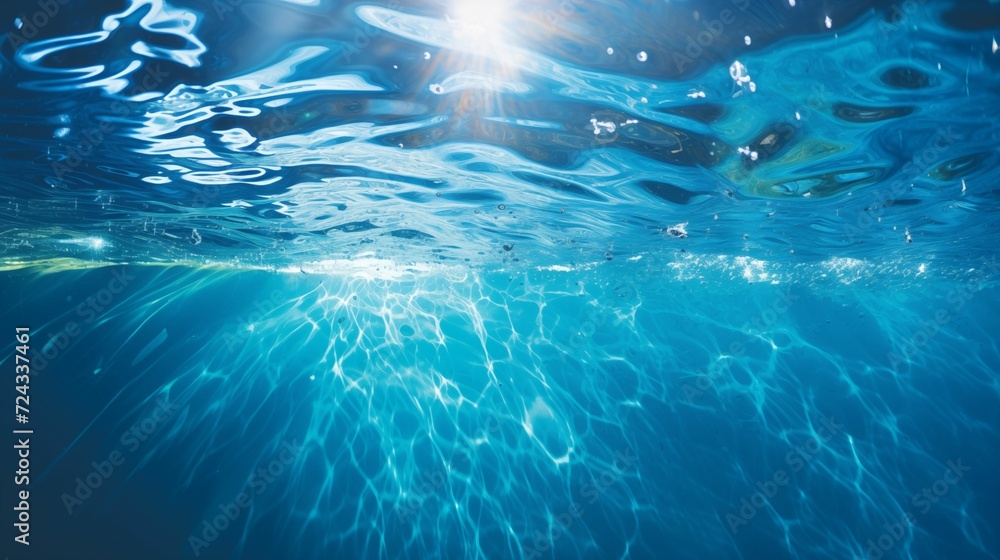 Water surface alive with texture, bubbles, and playful splashes. Water surface alive with texture, bubbles, and playful splashes.