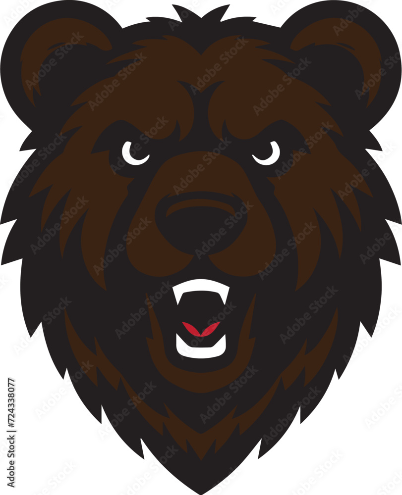Bear Face Minimalist Design Bear Face Minimalist Design