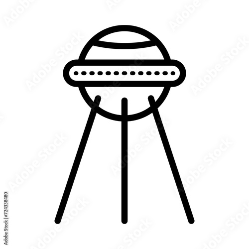 Sputnik icon in line style. Icon about outer space