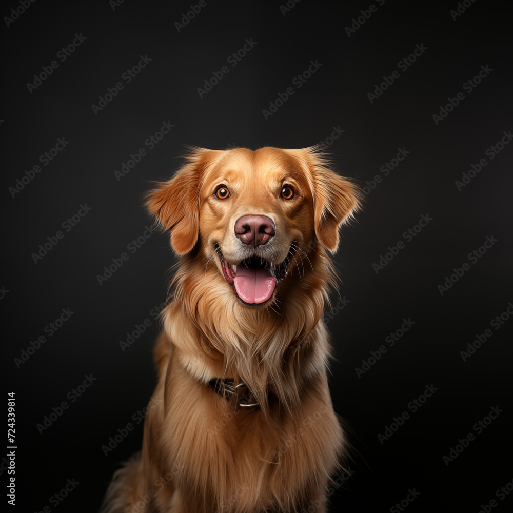 Friendly Dog, Golden Retriever
