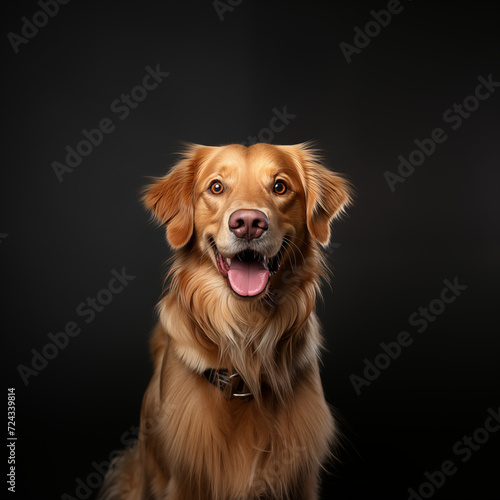 Friendly Dog  Golden Retriever 