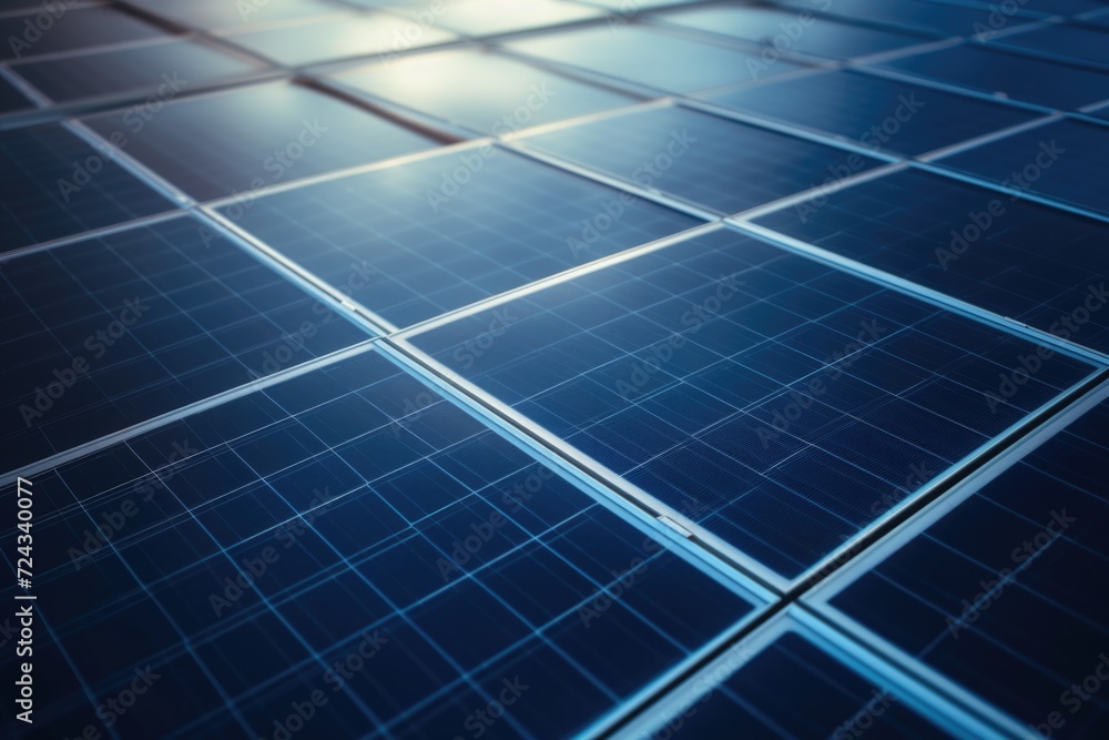Solar panels during sunset representing sustainable energy Solar panels during sunset representing sustainable energy