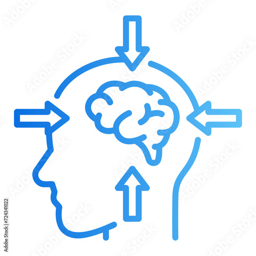 concentration gradient icon