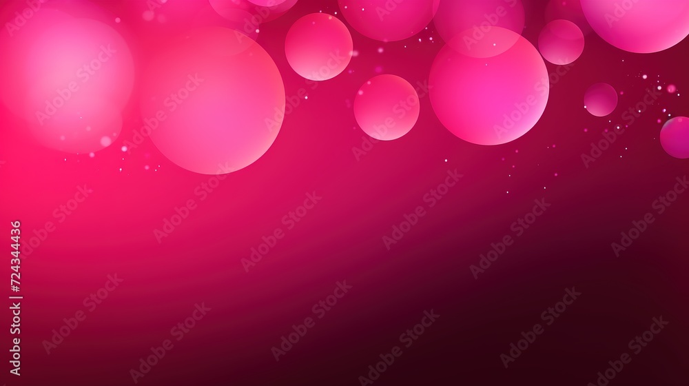 Dark Pink vector template with circles. Blurred bubbles on abstract background with colorful gradient. New design for your website advertisements, posters, banners, generative ai,