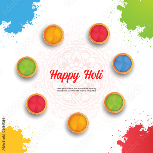 Holi a vibrant Hindu spring festival rejoicing in the victory of good over evil. Known as the 'Festival of Colors,' it features joyous gatherings where people playfully throw colored powder, joy