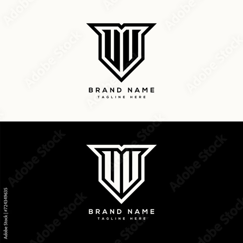 UU Monogram Initials Two Letter Creative Modern Logo Design Template for Your Business or Company (ID: 724349635)