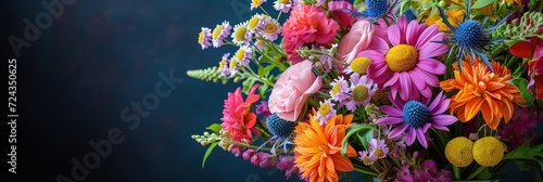 Colorful floral bouquet for spring or summer