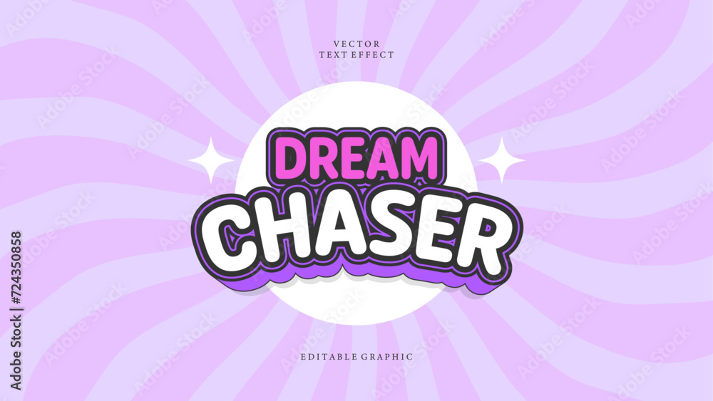 Dream chaser text effect Dream chaser text effect