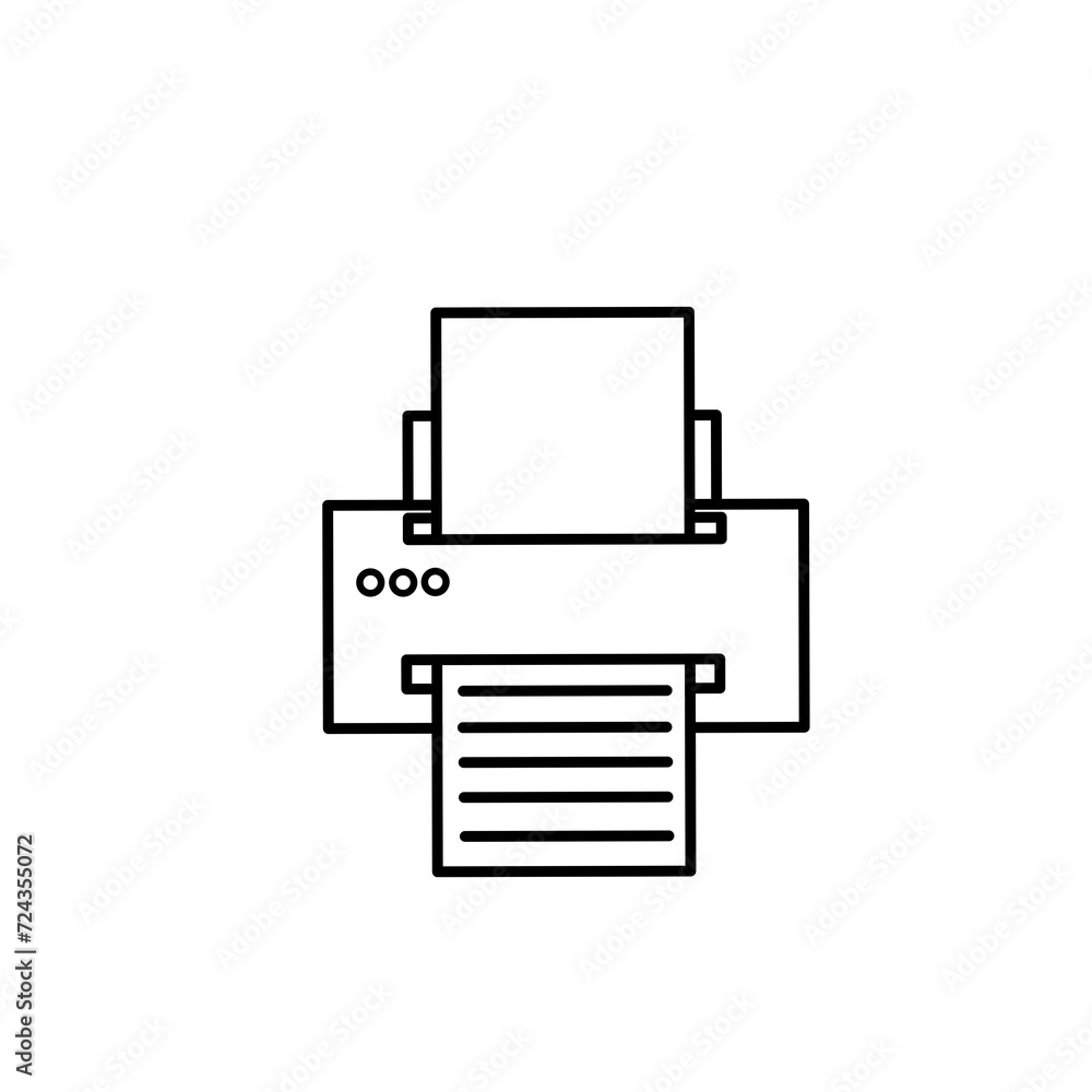 printer icon vector illustration printer icon vector illustration