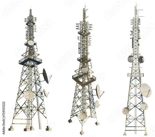Принти на полотні high voltage transmission line tower 4k png cutout