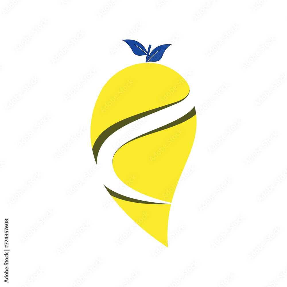 mango vector icon design template