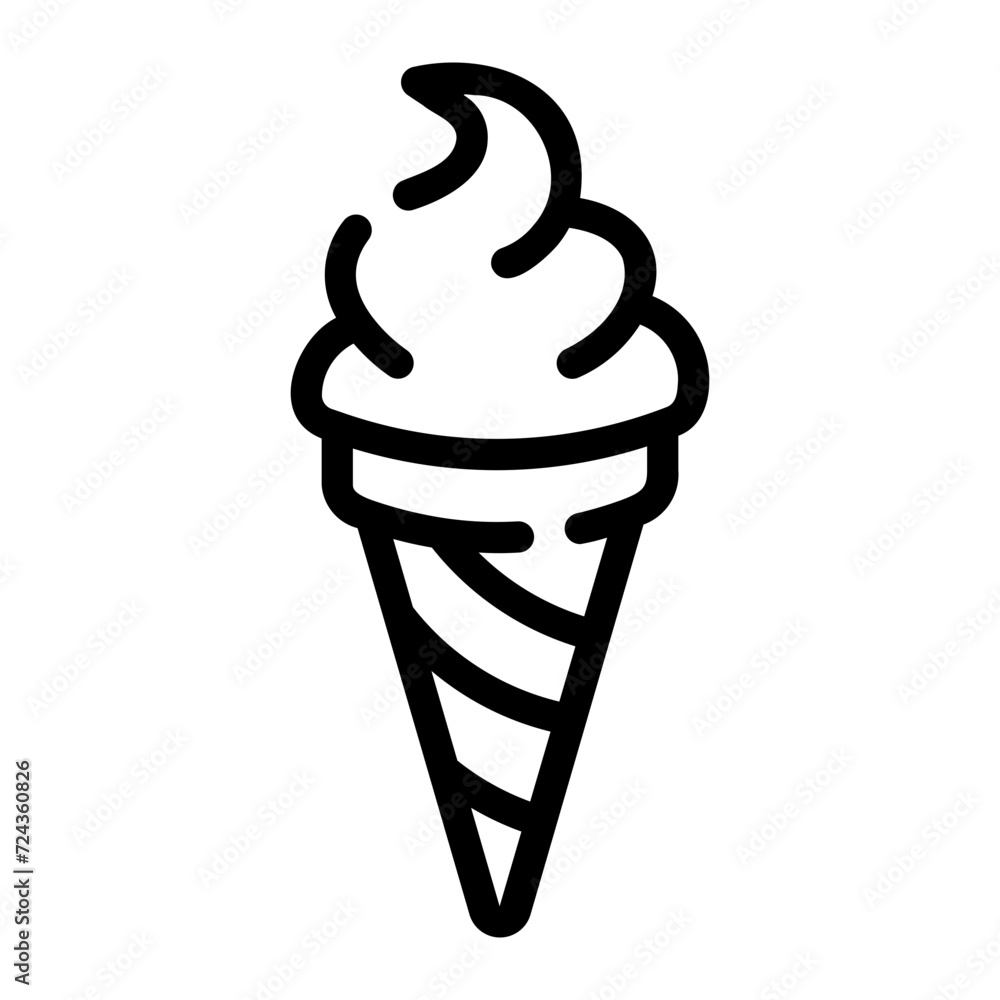 ice cream Line Icon ice cream Line Icon
