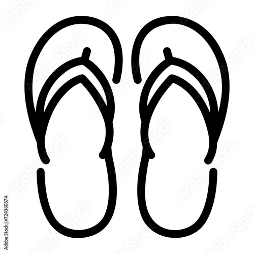 slipper Line Icon