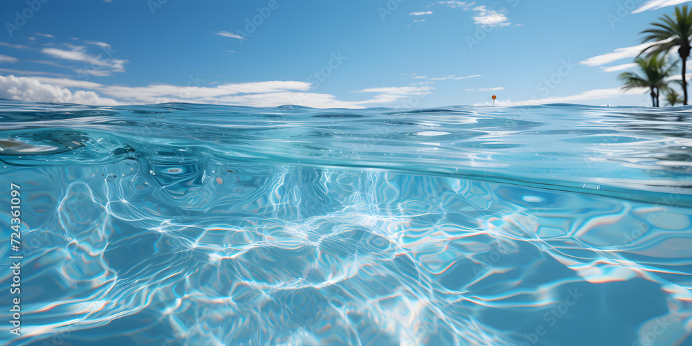 Swimming pool under sky Swimming pool under sky