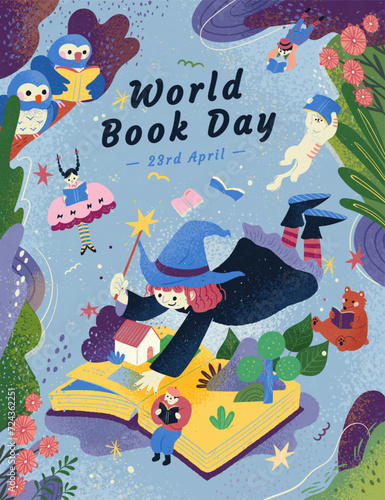 Little witch World book day poster