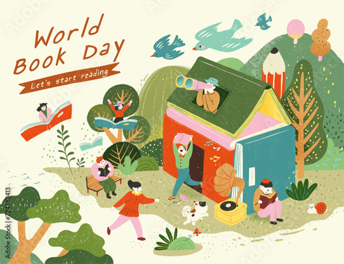 Adorable people on World book day