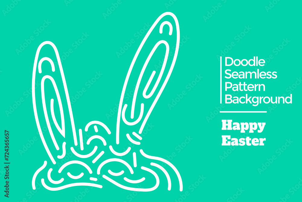 Vector hand drawn doodle Happy Easter theme elements pattern abstract seamless background Vector hand drawn doodle Happy Easter theme elements pattern abstract seamless background