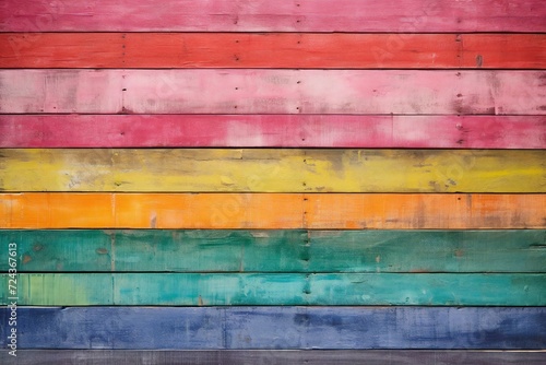 Colorful wooden wall background,Vintage color wood wall background