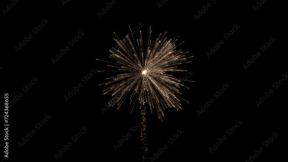 Bloom of firework in dark black background, firework explosion. firework background. Bloom of firework in dark black background, firework explosion. firework background.