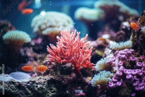 Hidden Treasures: Coral with hidden marine life. © OhmArt