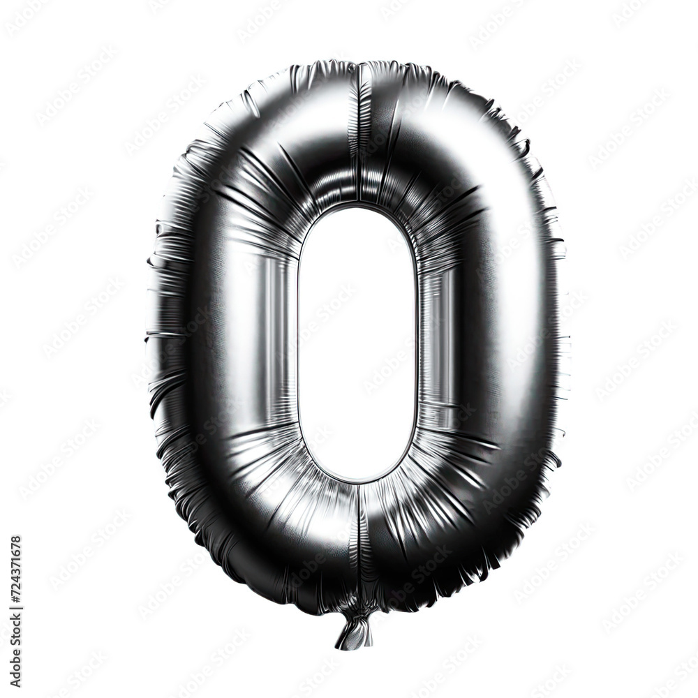 Title: Letter 0, clipart of the letter A designed as a plain foil balloon. Title: Letter 0, clipart of the letter A designed as a plain foil balloon.