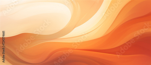 Warmth of the Horizon: Abstract Orange and Brown Waves 