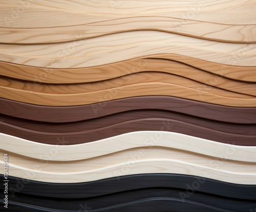 A collection of different colored wood textures. Generative AI.