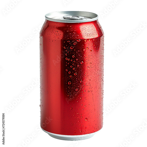 Soda can, isolated PNG object