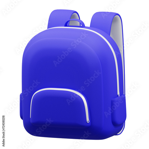 Blue School Bag photo