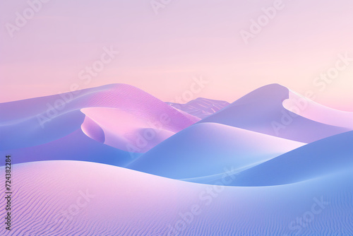 Amidst the serene beauty of a snow-covered landscape, the vibrant pink hues of the sky greet the majestic mountain at sunrise, creating a breathtaking natural masterpiece