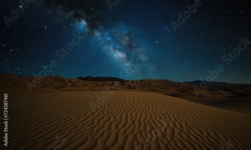 desert atmosphere on a clear night