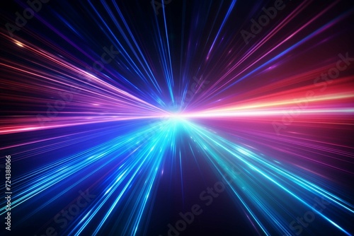 Neon fiber optic lines abstract texture background, abstract speed lines technology backgroun