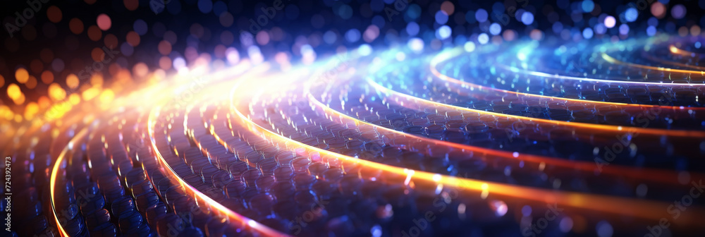 Abstract futuristic technology background - Generative AI Abstract futuristic technology background - Generative AI