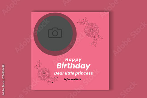 birthday banner design, birthday invat