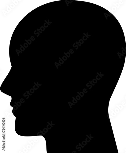 silhouette, head, profile, face, woman, black, people,