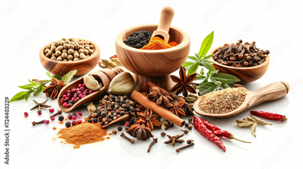 Composition with different spices