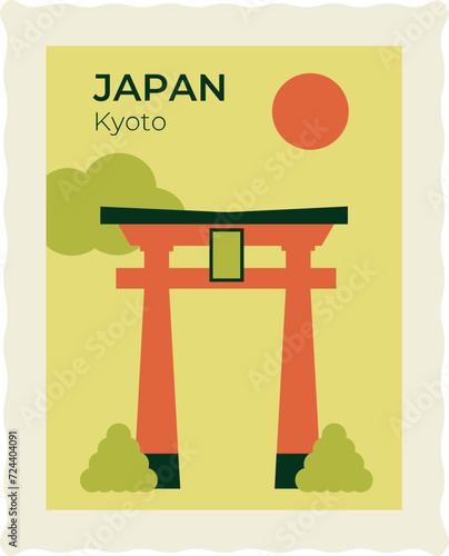 Kyoto Postage Stamp