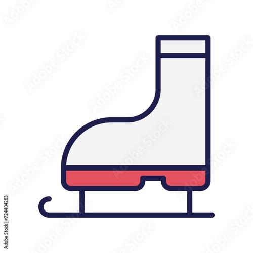 roller skates icon with white background vector stock illustration