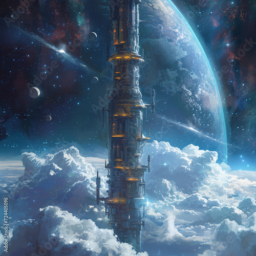 Space elevator photo