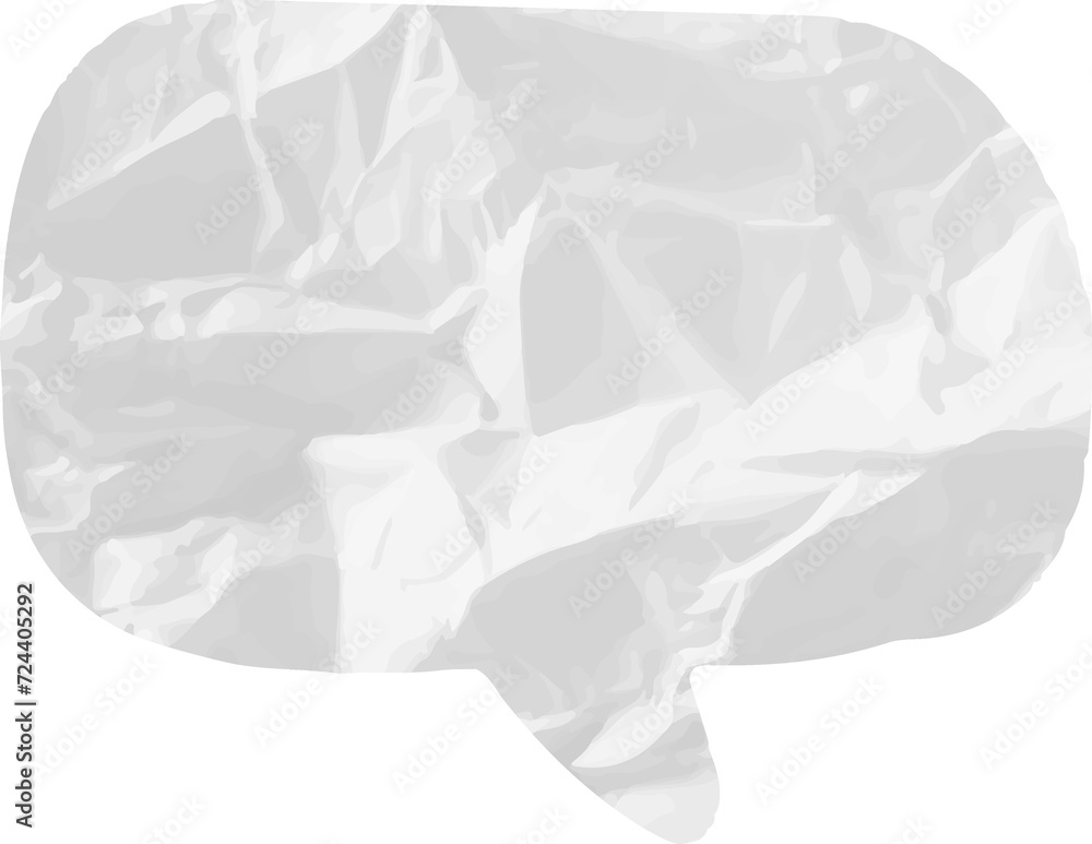 old paper speech bubble