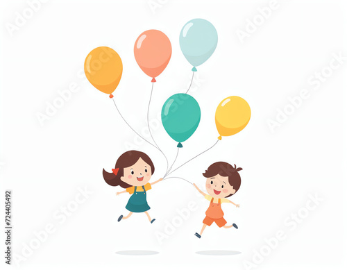 children with balloons © ayuk