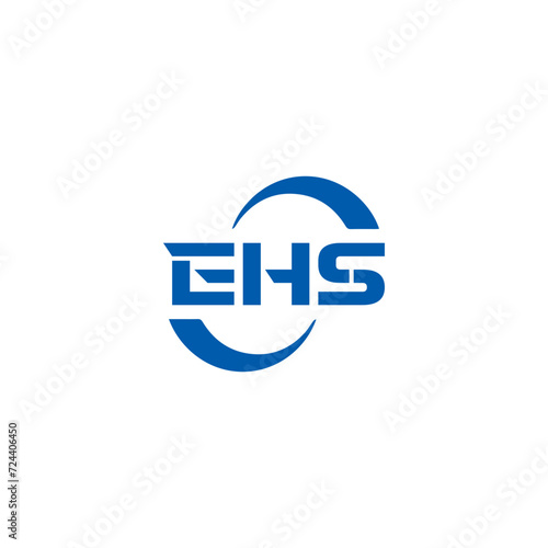 EHS logo. E H S design. WhitE H SHS letter. EHS, E H S letter logo SET design. Initial letter EHS linked circle uppercase monogram logo. E H S letter logo SET vector design. EHS letter logo design   © MdRakibul
