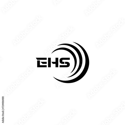 EHS logo. E H S design. WhitE H SHS letter. EHS, E H S letter logo SET design. Initial letter EHS linked circle uppercase monogram logo. E H S letter logo SET vector design. EHS letter logo design 