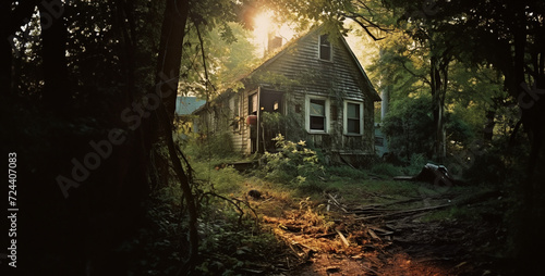 old house in the woods, old house in the woods, scary house in the woods, abandoned house