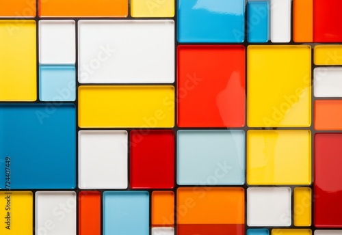 Close Up of Colorful Tile Wall