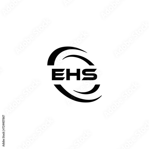 EHS logo. E H S design. WhitE H SHS letter. EHS, E H S letter logo SET design. Initial letter EHS linked circle uppercase monogram logo. E H S letter logo SET vector design. EHS letter logo design	
